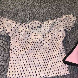 Off the shoulder crop top